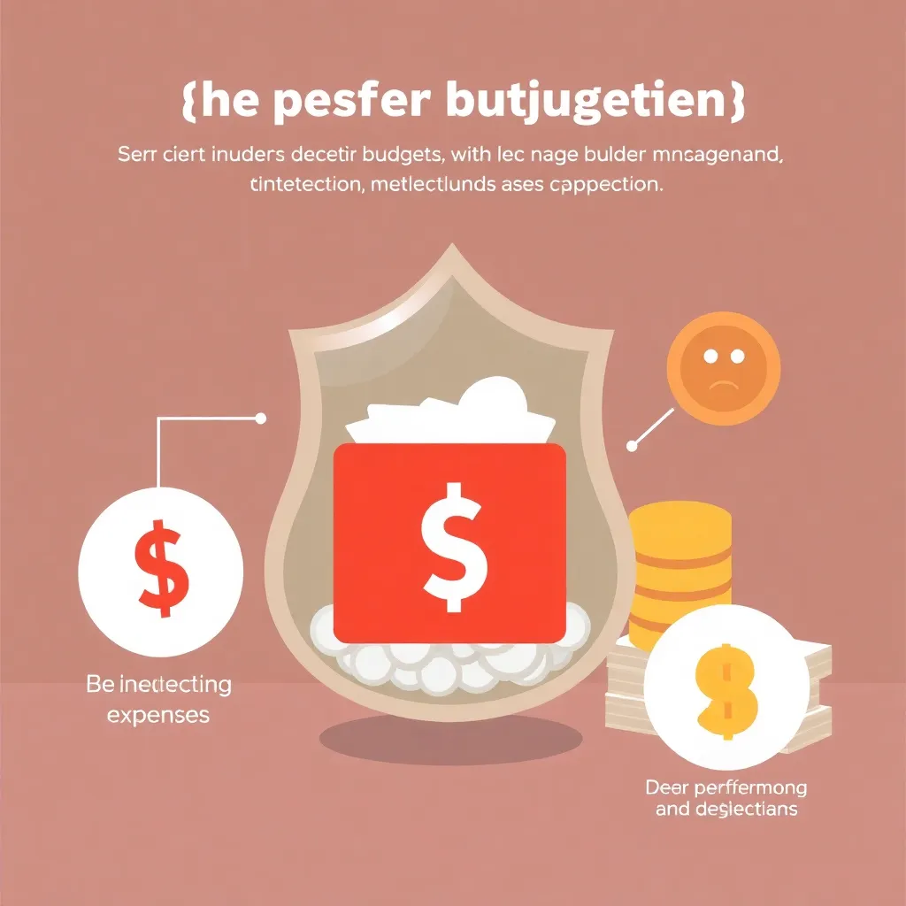 Grafische weergave van financiële zekerheid met een noodfonds